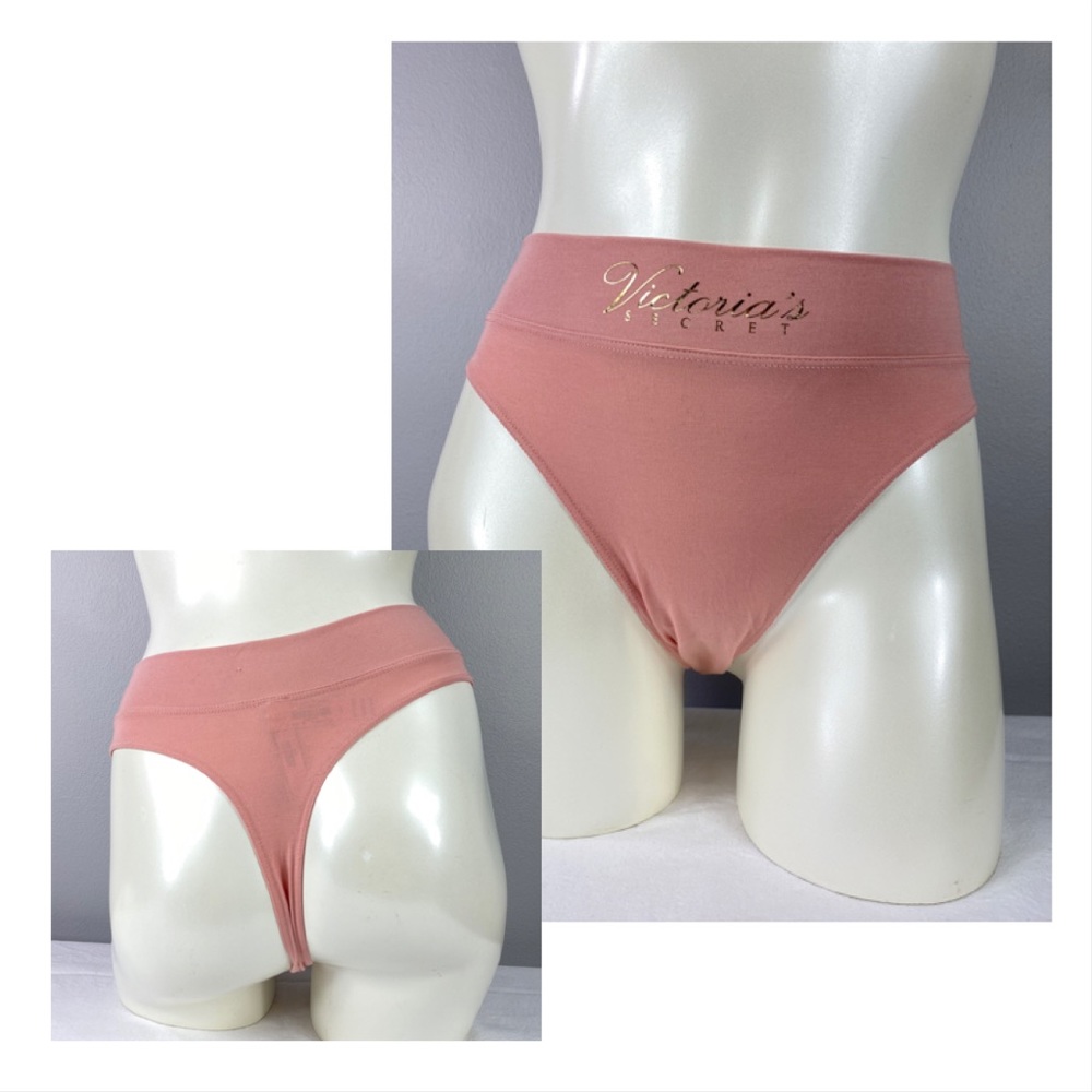 3/$36 VS Pink and Gold Logo Thong